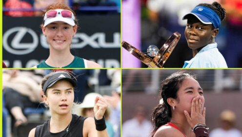 Rising WTA stars Maya Joint, Victoria Mboko, Alex Eala and Iva Jovic