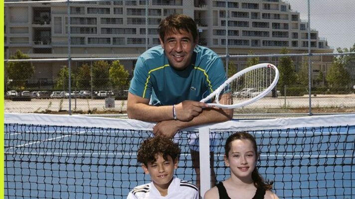 Marcos Baghdatis at his tennis academy