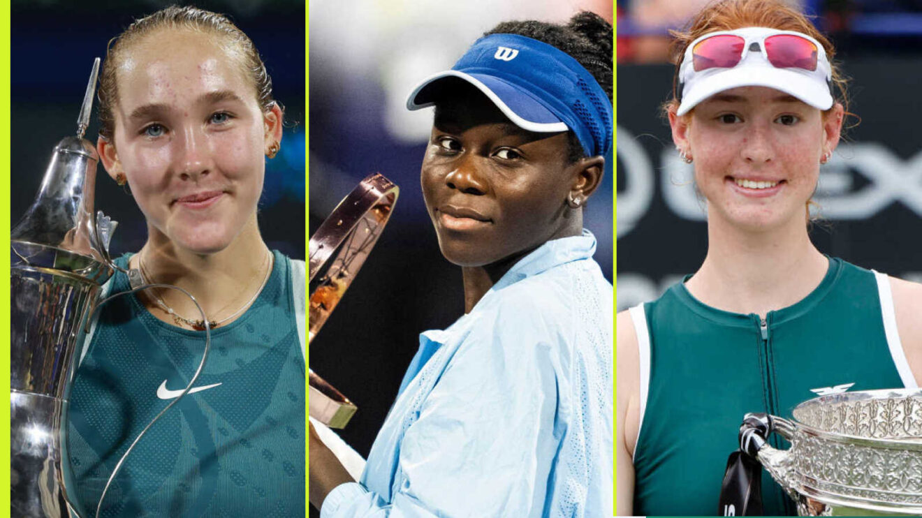 Pictured: Mirra Andreeva, Victoria Mboko and Maya Joint