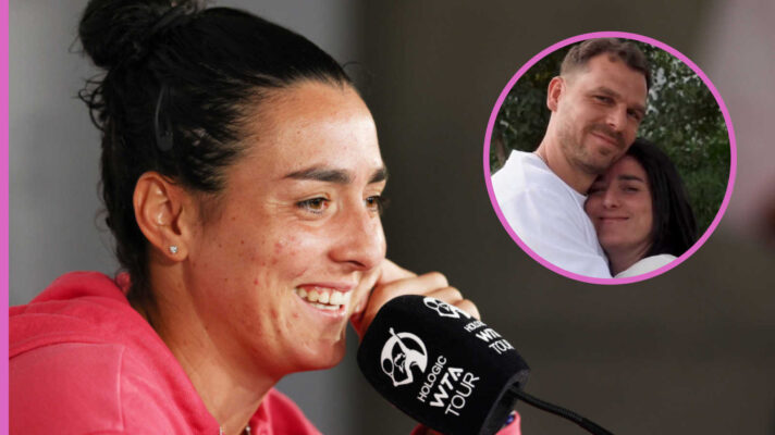 Pictured: Ons Jabeur with husband Karim Kammoun