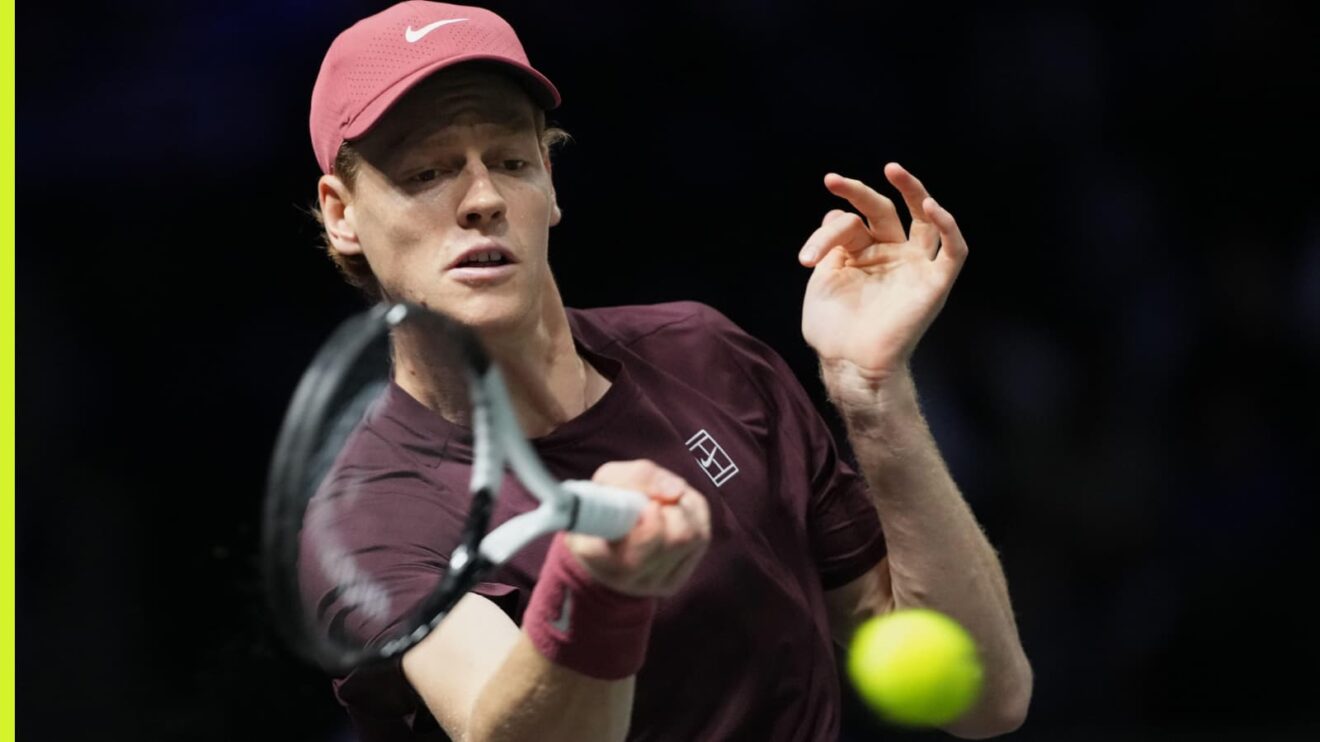 Jannik Sinner at the Paris Masters