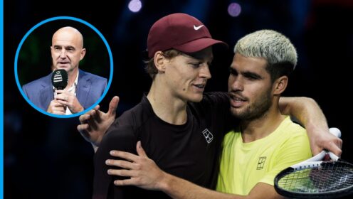 Ivan Ljubicic, Carlos Alcaraz, Jannik Sinner