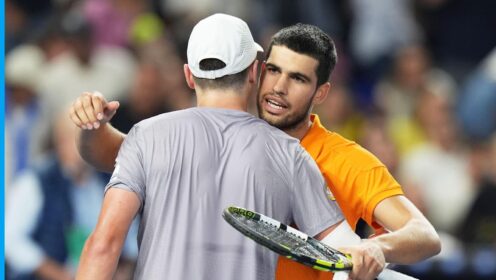 Joao Fonseca and Carlos Alcaraz