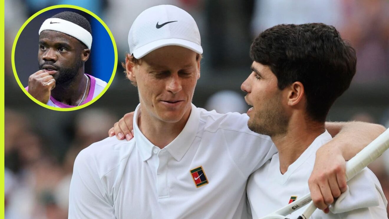 Carlos Alcaraz, Jannik Sinner and Frances Tiafoe