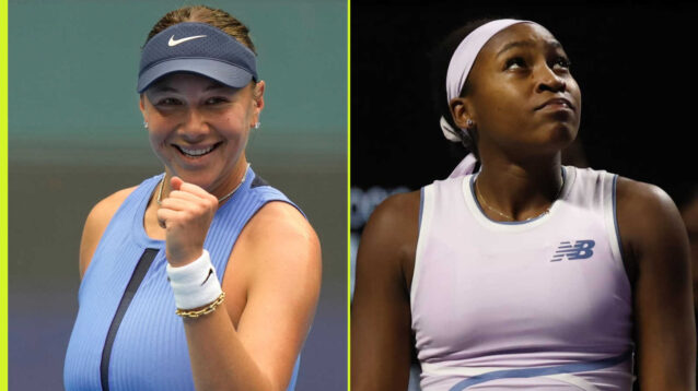 Pictured: Amanda Anisimova and Coco Gauff
