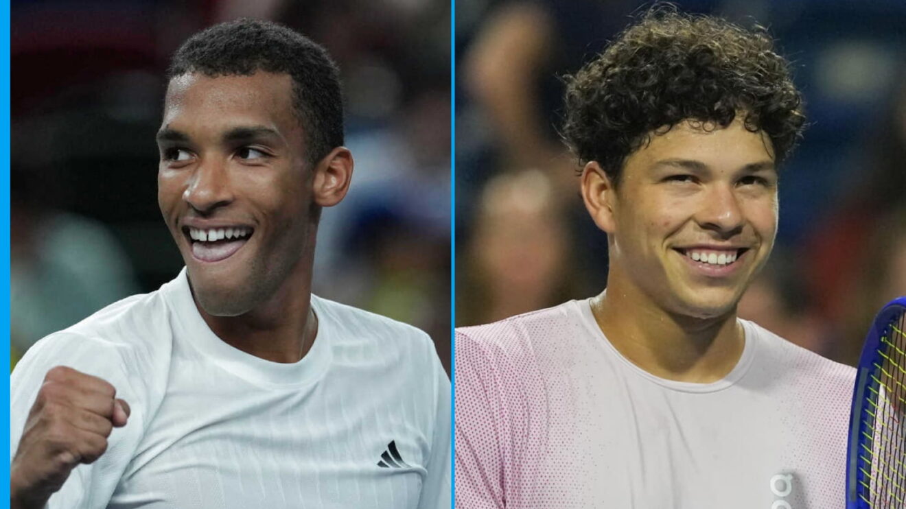 Pictured L-R: Felix Auger-Aliassime and Ben Shelton.
