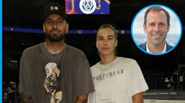 Nick Kyrgios, Aryna Sabalenka and Greg Rusedski