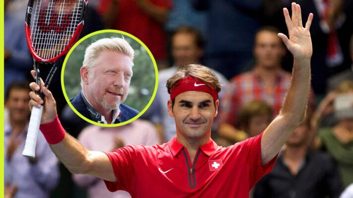 Boris Becker and Roger Federer