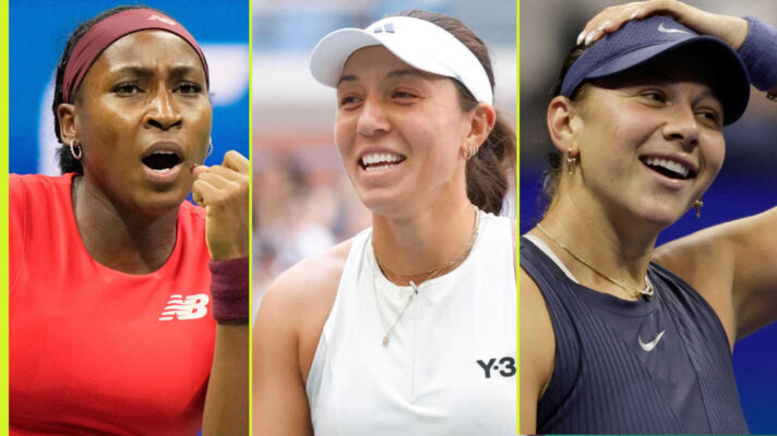 Pictured: Coco Gauff, Jessica Pegula and Amanda Anisimova