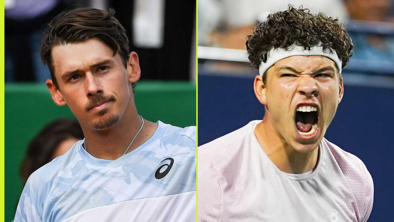 Pictured L-R: Alex de Minaur and Ben Shelton.