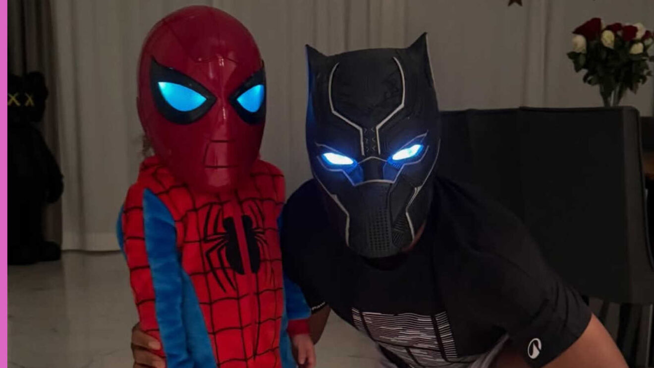 Pictured: Gael Monfils and his daughter Skai