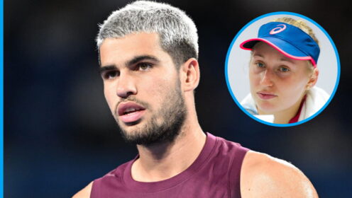 Pictured: Carlos Alcaraz and Daria Saville.