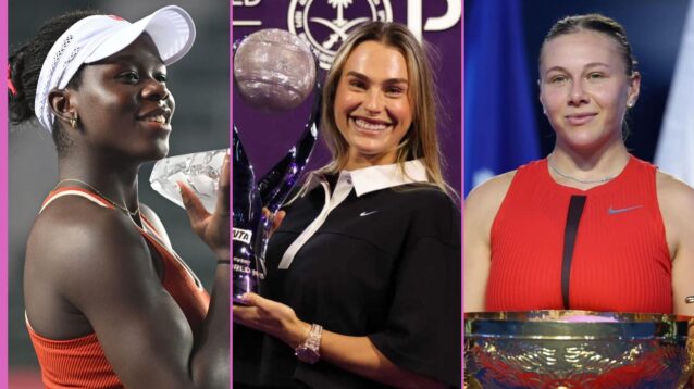 Victoria Mboko, Aryna Sabalenka and Amanda Anisimova