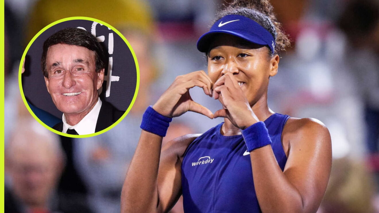 Pictured: Rick Macci and Naomi Osaka.