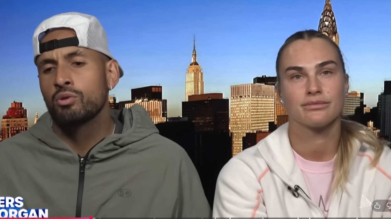 Pictured: Nick Kyrgios and Aryna Sabalenka