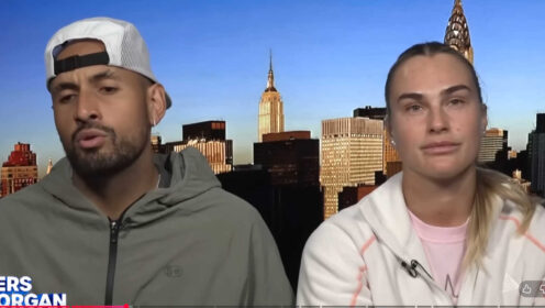 Pictured: Nick Kyrgios and Aryna Sabalenka