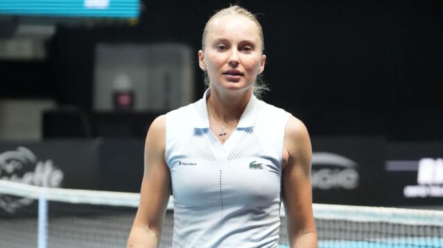Pictured: Polina Kudermetova.