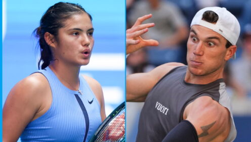 Pictured L-R: Emma Raducanu and Jack Draper.