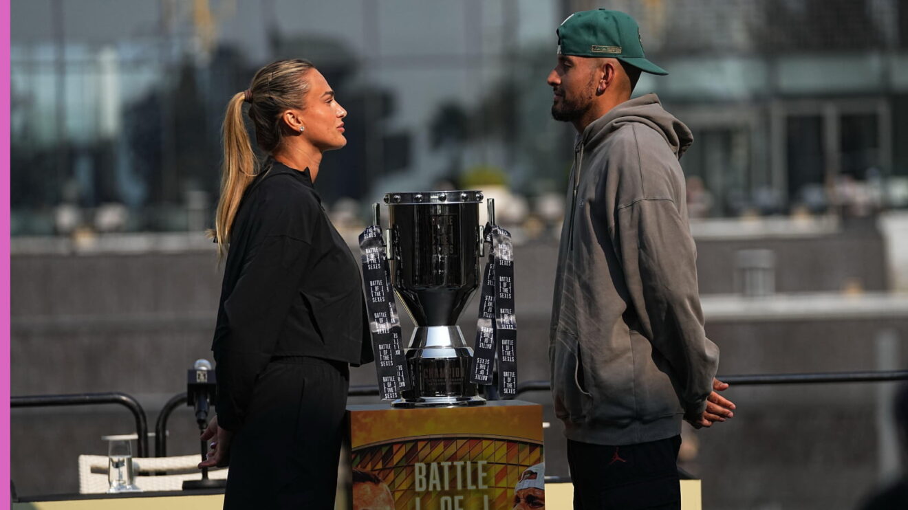 Aryna Sabalenka and Nick Kyrgios ahead of their 'Battle of the Sexes' match