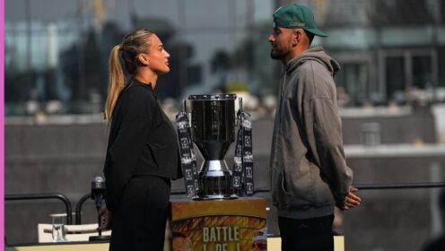 Aryna Sabalenka and Nick Kyrgios ahead of their 'Battle of the Sexes' match