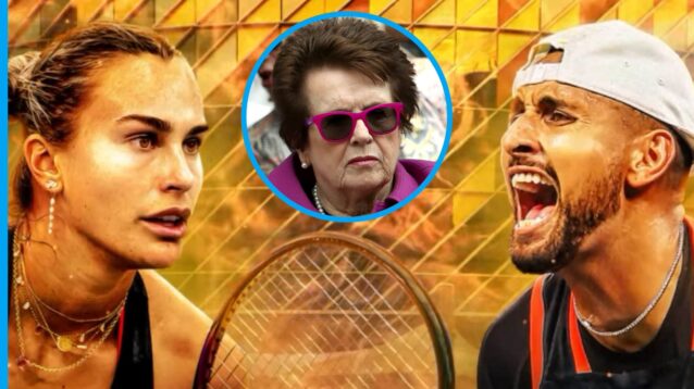 Aryna Sabalenka, Nick Kyrgios and Billie Jean King