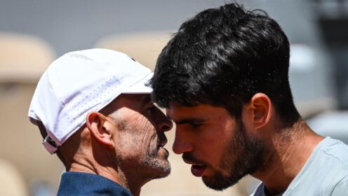 Pictured L-R: Samuel Lopez and Carlos Alcaraz.
