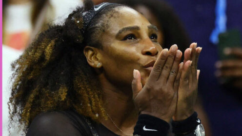 Pictured: Serena Williams during a match