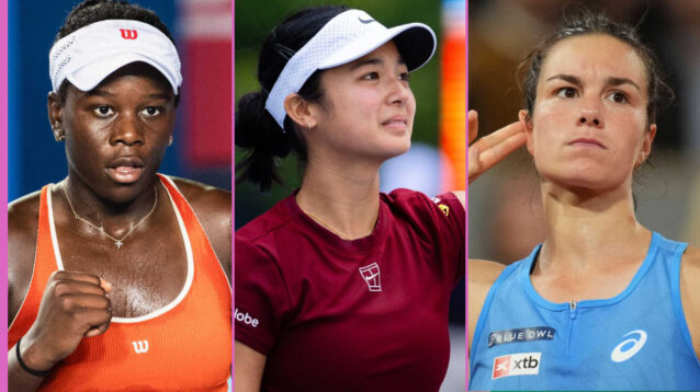 Pictured: Victoria Mboko, Alex Eala and Lois Boisson