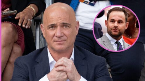 Andre Agassi and Andy Roddick