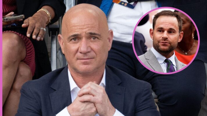 Andre Agassi and Andy Roddick