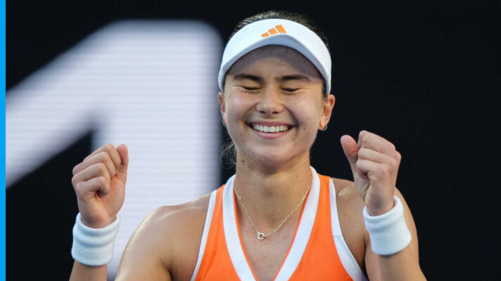 Pictured: A delighted Iva Jovic