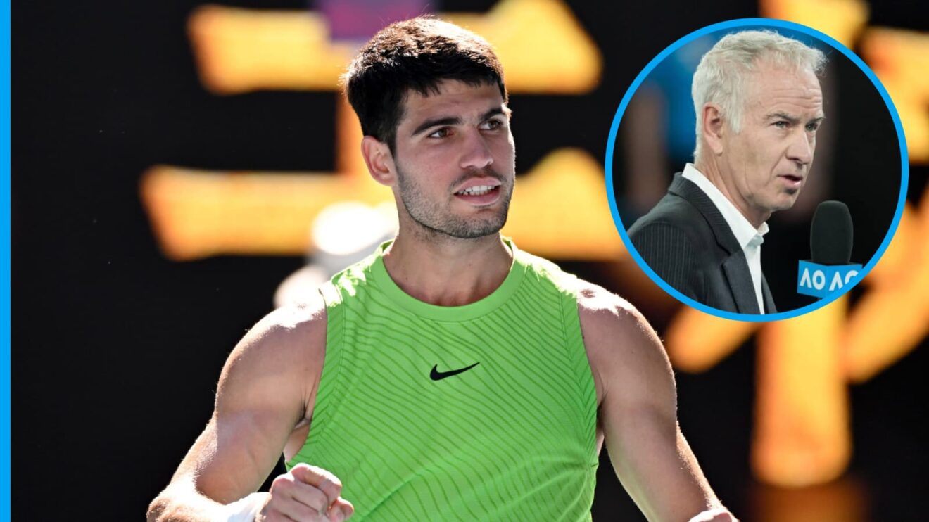 Carlos Alcaraz and John McEnroe
