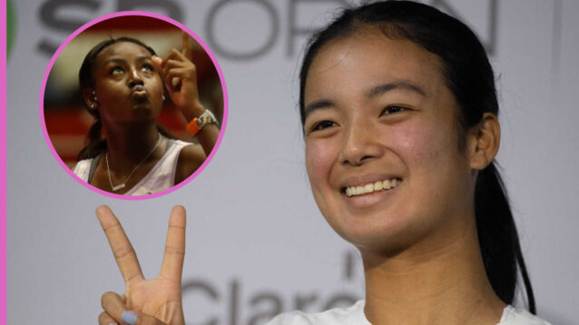Pictured: Alex Eala and Alycia Parks.
