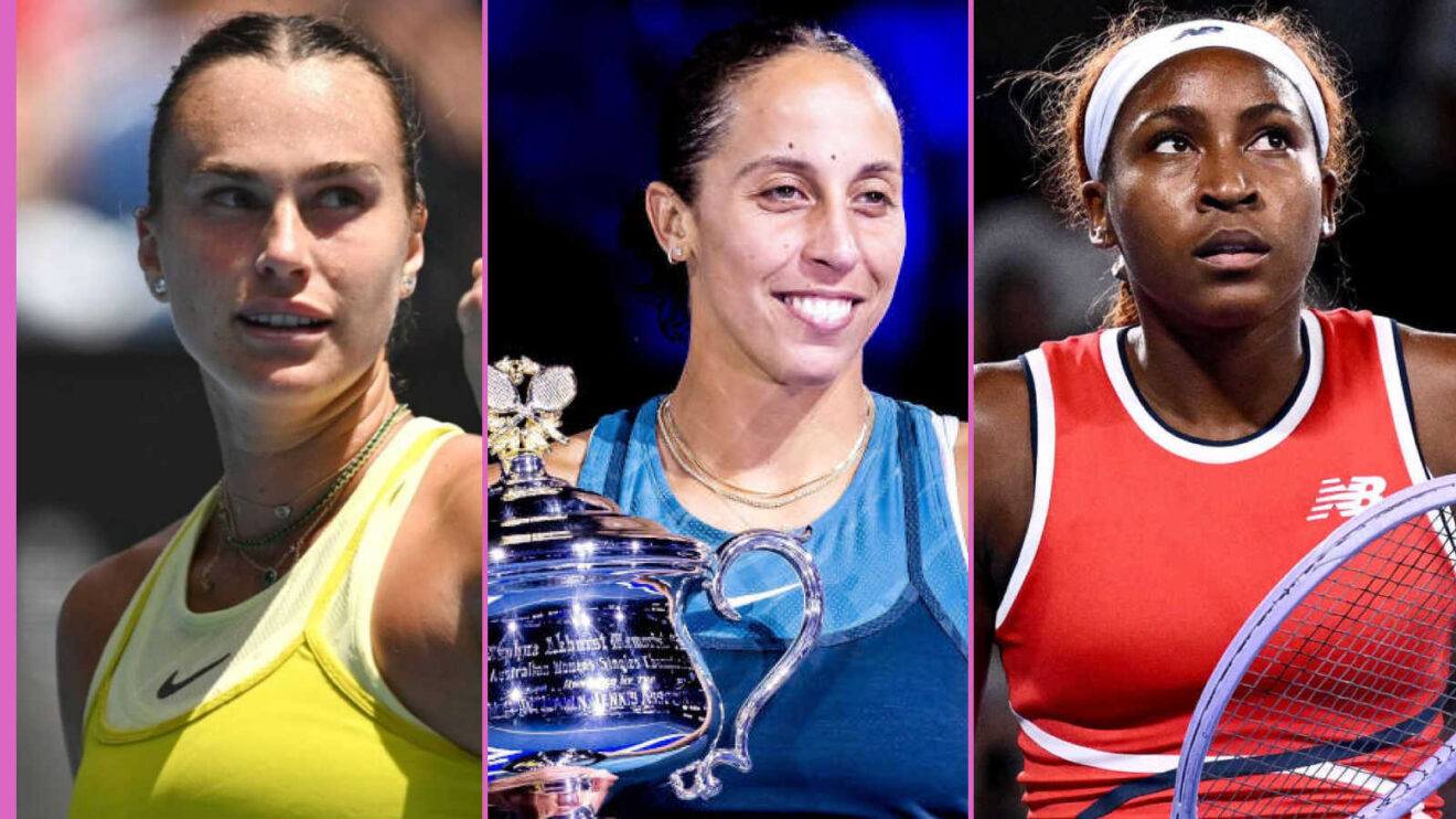 Pictured: Aryna Sabalenka, Madison Keys and Coco Gauff