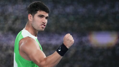 Carlos Alcaraz at the Australian Open