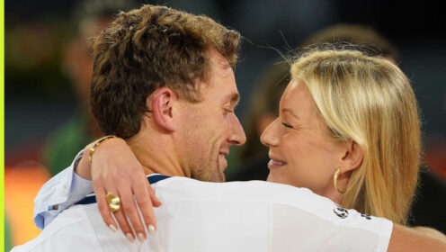 Pictured: Casper Ruud and Maria Galligani