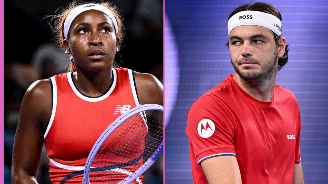 Pictured: Coco Gauff and Taylor Fritz
