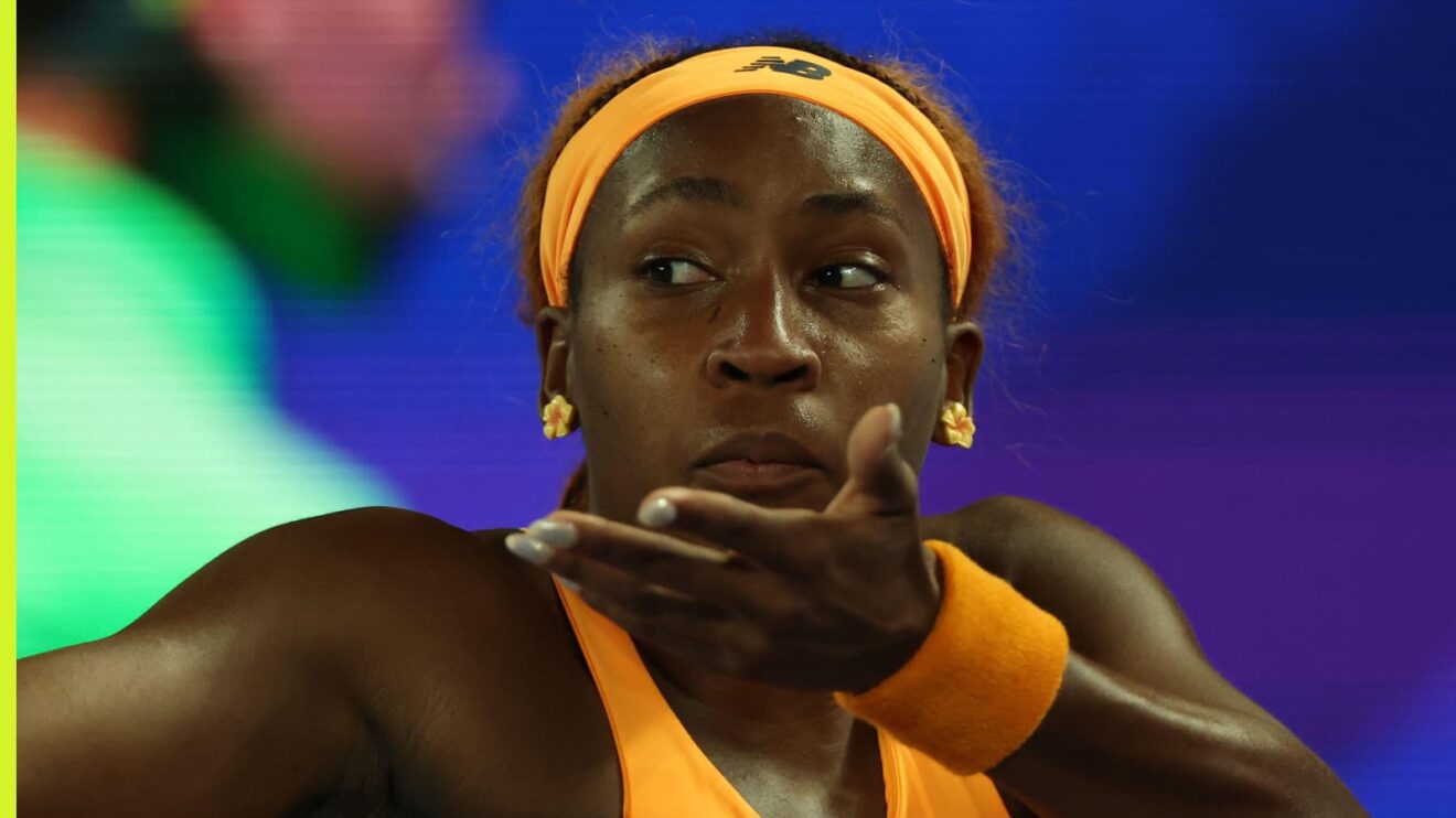 Coco Gauff during a match