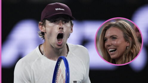 Pictured: Alex de Minaur and Katie Boulter.