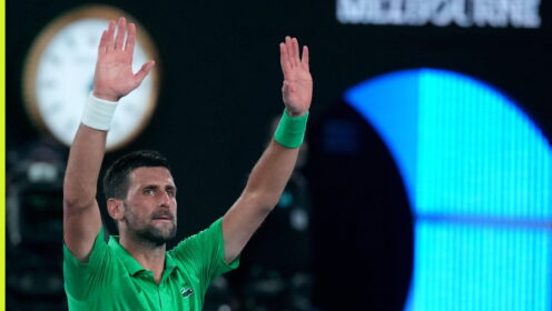 Novak Djokovic at the Australian Open