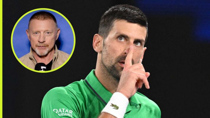 Novak Djokovic and Boris Becker