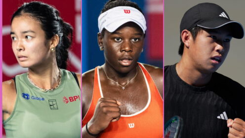 Pictured L-R: Alex Eala, Victoria Mboko, and Learner Tien.