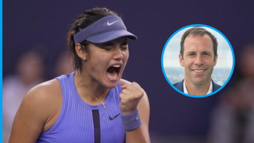Emma Raducanu and Greg Rusedski