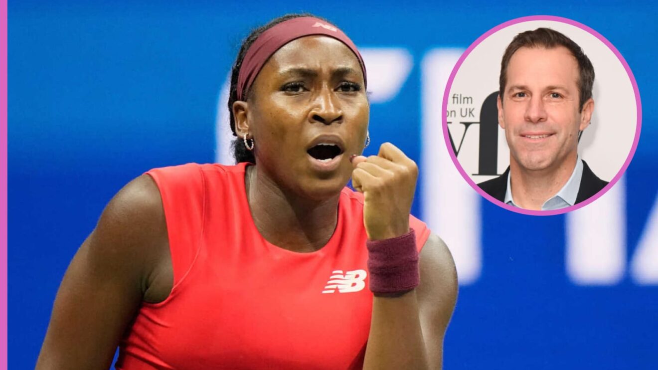 Coco Gauff and Greg Rusedski
