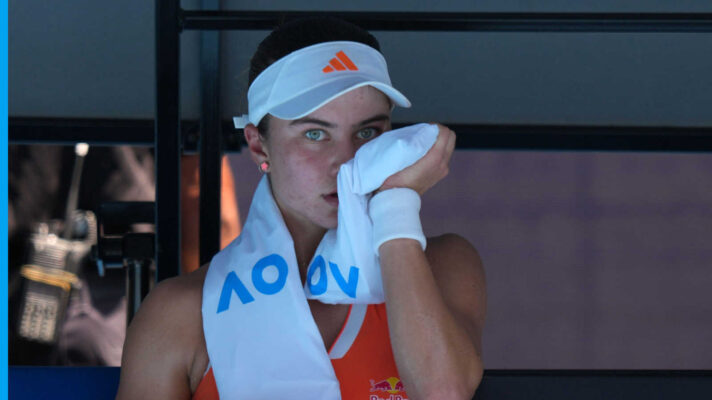 Pictured: Iva Jovic during her match