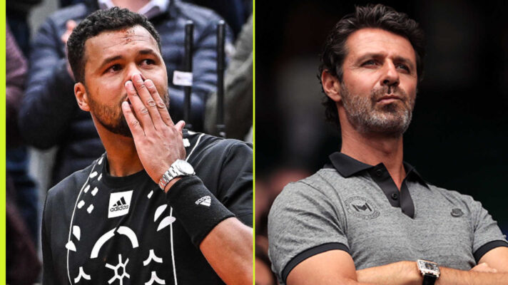 Pictured: Jo-Wilfried Tsonga and Patrick Mouratoglou