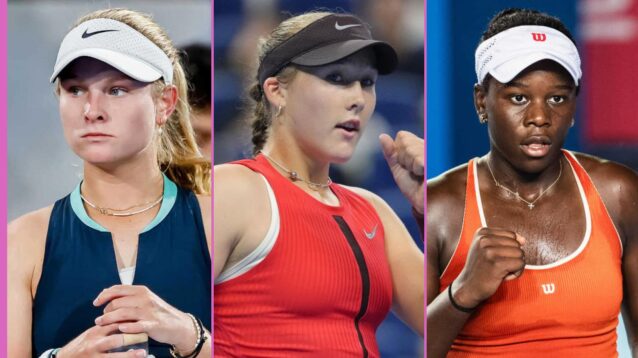 Emerson Jones, Mirra Andreeva and Victoria Mboko