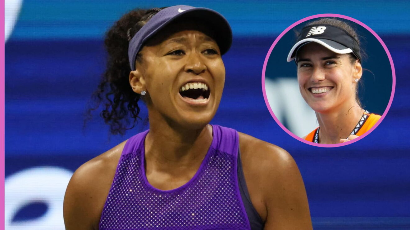 Pictured: Naomi Osaka and Sorana Cirstea.