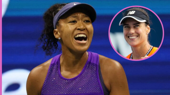 Pictured: Naomi Osaka and Sorana Cirstea.