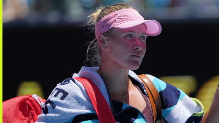 Pictured: Peyton Stearns after her match